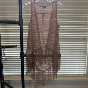 Eyeshadow tassels vest
